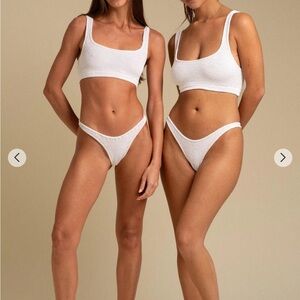 Never worn!! Reina Olga ginny scrunch bikini set